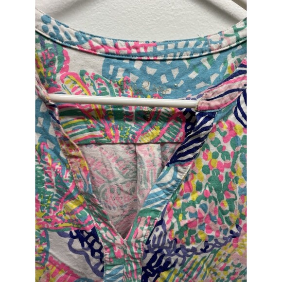 Lilly Pulitzer Women's 3/4 Long Sleeve Amina Dress Vibrant Multicolor Size Small - Picture 2 of 9